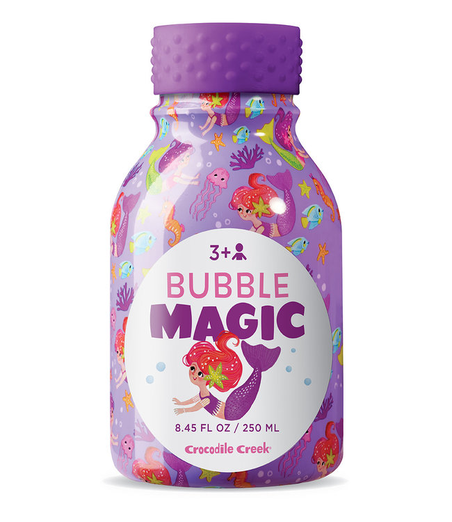 Crocodile Creek | Bubble Magic | 250 ml | includes 2 Bubble Wands | Mermaid | 3+