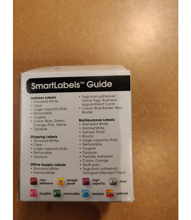 Seiko Instruments USA Inc. | SLP-RMRL | Seiko verwijderbare multifunctionele labels | Wit | 28mm x 51 mm | 2 rolls in box