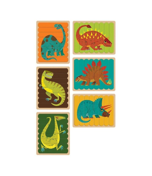 Mudpuppy | Puzzle Sticks | Mighty Dinosaurs | 24 delig | 3+