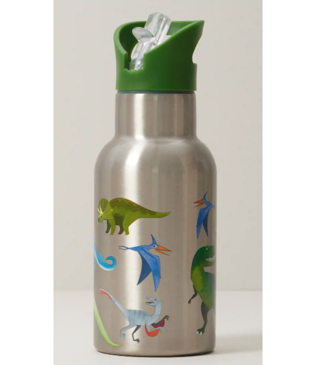 Crocodile Creek | On the Go | Stainless Steel Bottle | 400 ml | Dinosaurs Roar