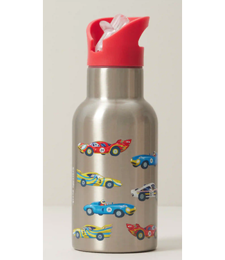 Crocodile Creek Crocodile Creek | On the Go | Stainless Steel Bottle | 400 ml | Race Cars