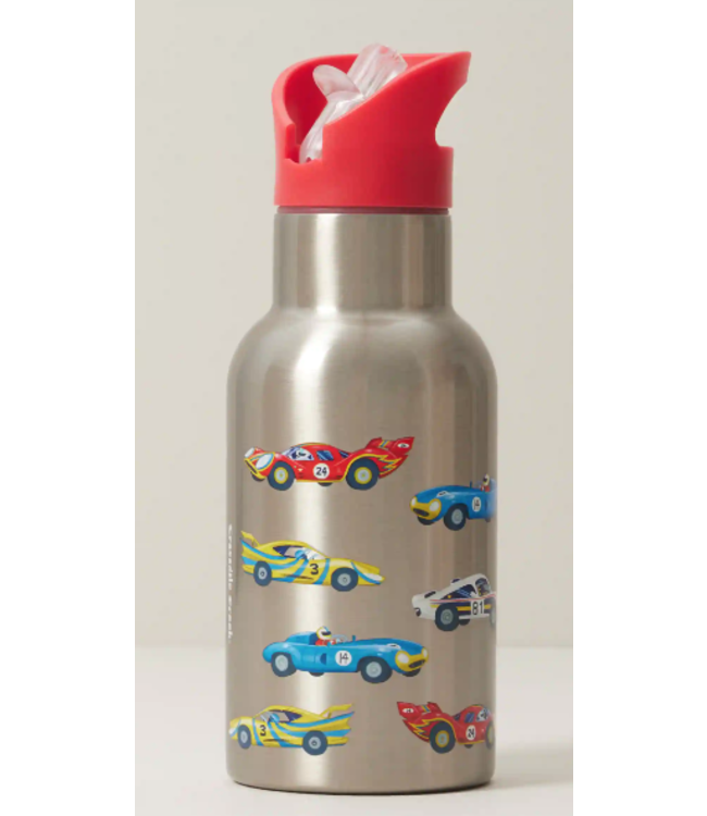 Crocodile Creek | On the Go | Stainless Steel Bottle | 400 ml | Race Cars