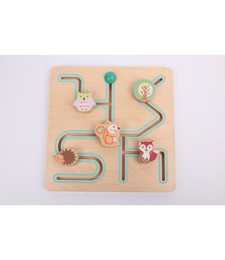 Engelhart | Educatief | Houten Schuifpuzzel | Dieren | 3+