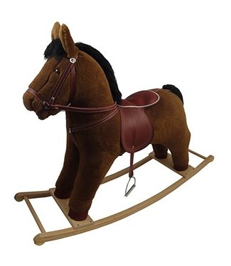 Stevig Pluche Hobbelpaard | Bruin | 2+
