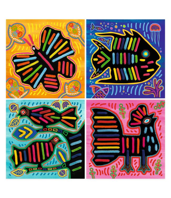 Djeco | Art Kuna and Chenille Yarn | Rijgen | Super soft | 3 - 6 jaar