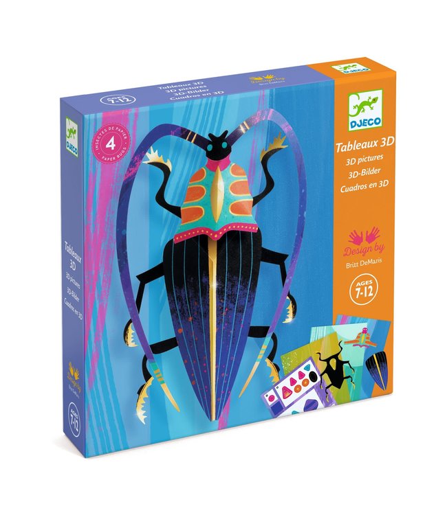 Djeco | 3D Pictures | Paper Bugs | 7 - 12 jaar