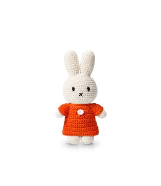 Gehaakte Knuffel | Miffy/Nijntje | Orange Dress | 25 cm | 100 % Cotton | 0+