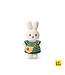Just Dutch Gehaakte Knuffel | Miffy/Nijntje | Green Small Striped Dress | Bag | 25 cm | 100 % Cotton | 0+