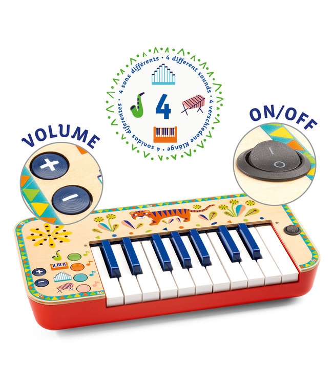 Djeco | Animambo | Wooden Synthesizer | 3+