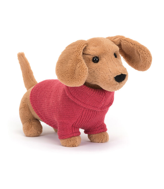 Jellycat | Sweater Sausage Dog | Pink | 14 cm | 0+