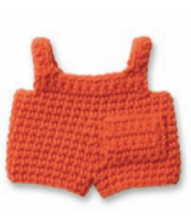 Gehaakte Knuffel | Miffy/Nijntje | Clothing | Orange Overall | 25 cm | 100 % Cotton | 0+