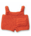 Just Dutch Gehaakte Knuffel | Miffy/Nijntje | Clothing | Orange Overall | 25 cm | 100 % Cotton | 0+