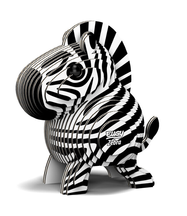 Eugy | 3D Cardboard Model Kit | Wild Life | Zebra | 6+
