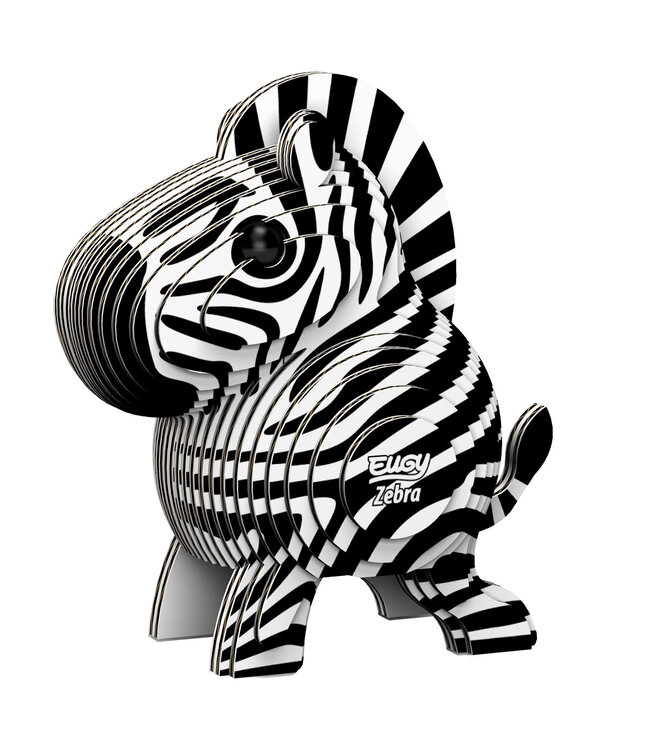 Eugy | 3D Cardboard Model Kit | Wild Life | Zebra | 6+
