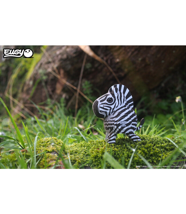 Eugy | 3D Cardboard Model Kit | Wild Life | Zebra | 6+