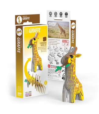 Eugy Eugy | 3D Cardboard Model Kit | Wild Life | Giraffe | 6+