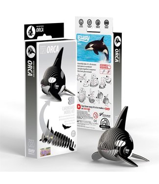 Eugy Eugy | 3D Cardboard Model Kit | Sea Life | Orka | 6+
