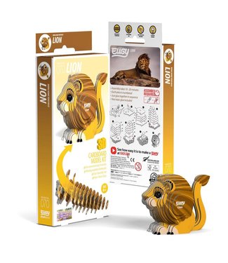 Eugy Eugy | 3D Cardboard Model Kit | Wild Life | Leeuw | 6+