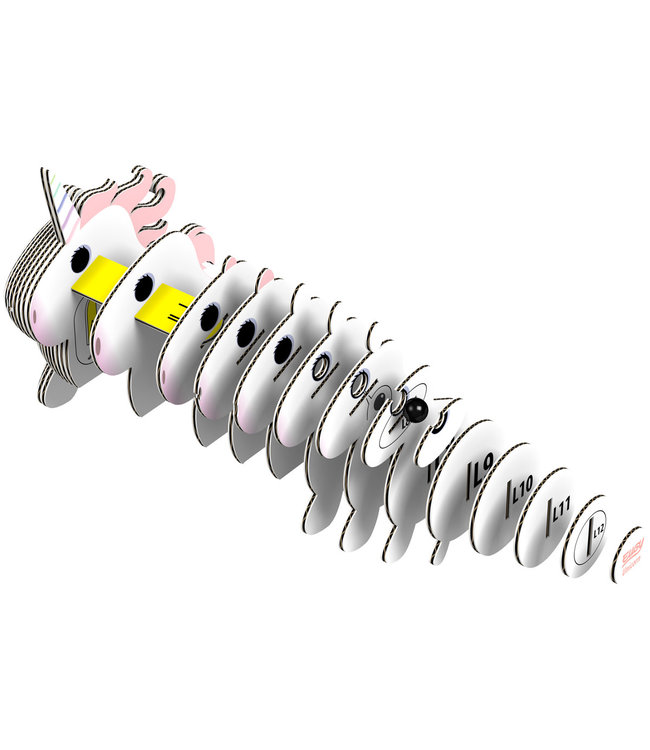 Eugy | 3D Cardboard Model Kit | Fantasy | Eenhoorn | 6+