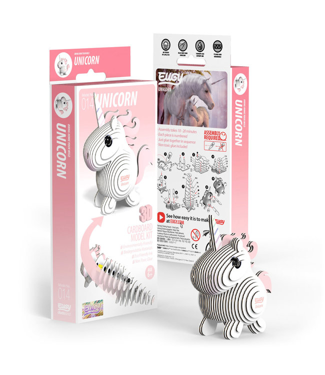 Eugy | 3D Cardboard Model Kit | Fantasy | Eenhoorn | 6+
