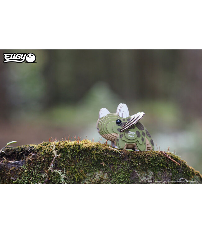 Eugy | 3D Cardboard Model Kit | Prehistoric Life | Triceratops | 6+