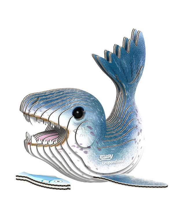 Eugy | 3D Cardboard Model Kit | Sea Life | Zeeluipaard | 6+