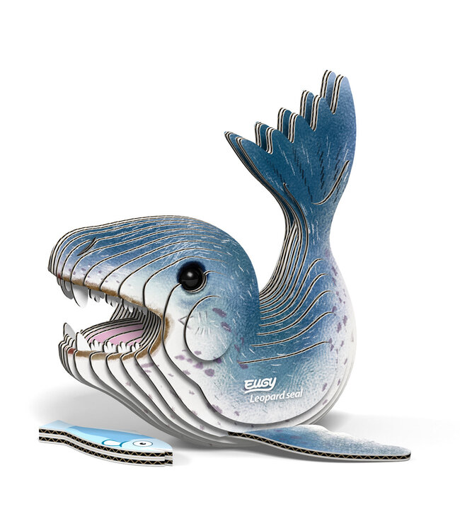 Eugy | 3D Cardboard Model Kit | Sea Life | Zeeluipaard | 6+