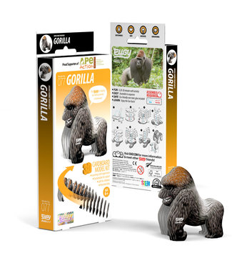 Eugy Eugy | 3D Cardboard Model Kit | Wild Life | Gorilla | 6+