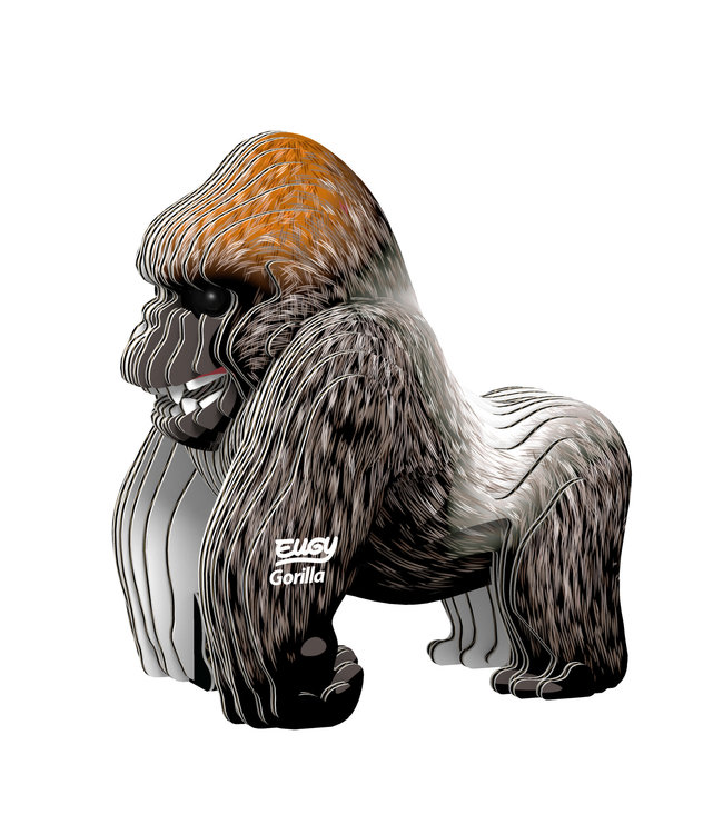 Eugy | 3D Cardboard Model Kit | Wild Life | Gorilla | 6+