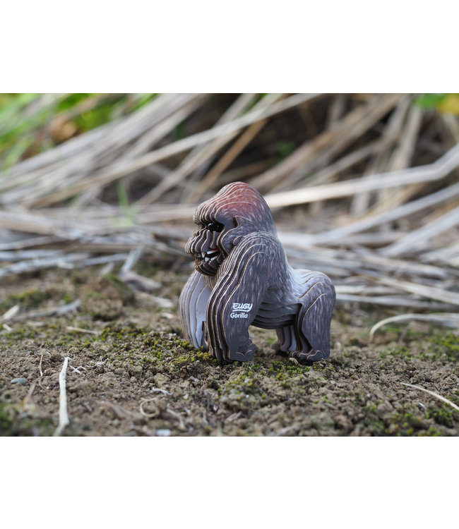 Eugy | 3D Cardboard Model Kit | Wild Life | Gorilla | 6+