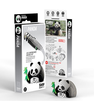 Eugy Eugy | 3D Cardboard Model Kit | Wild Life | Panda | 6+