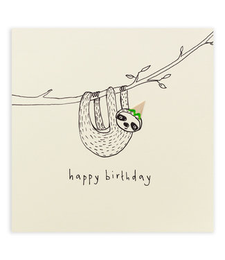 Ruth Jackson Pencil Shavings Cards by Ruth Jackson | Birthday Sloth | Happy Birthday