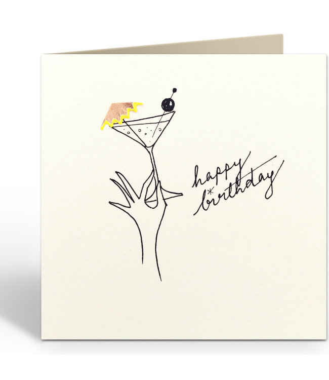 Pencil Shavings Cards by Ruth Jackson | Birthday Martini | Happy Birthday