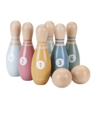 Little Dutch Little Dutch | Houten Bowlingset | 8 delig | 3+