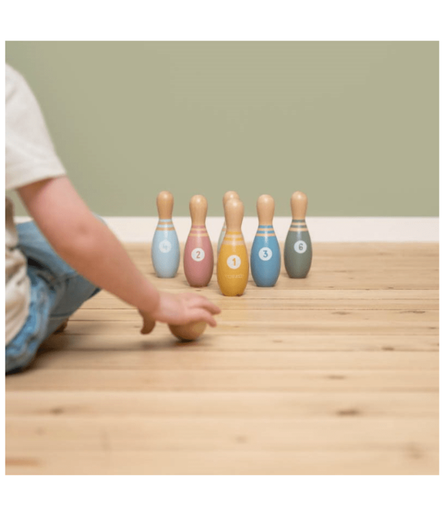 Little Dutch | Houten Bowlingset | 8 delig | 3+