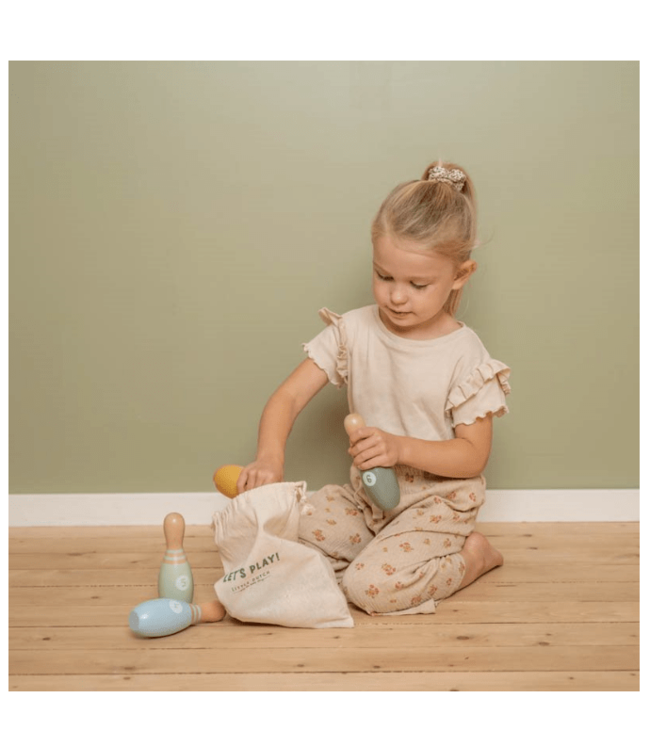 Little Dutch | Houten Bowlingset | 8 delig | 3+