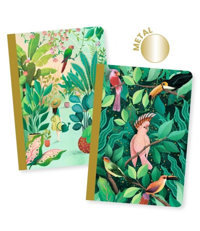 Djeco | Lovely Paper | Two Small Notebooks | Tropical