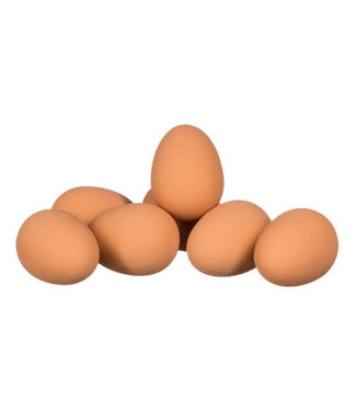 Bouncing Brown Egg | Bruin Stuiterei | H 5,5 cm | 5+