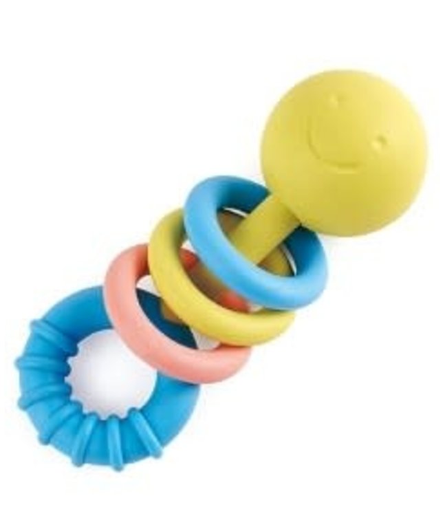 Hape | Made from Rise Based Materials | Rattling Rings Teether | 0+