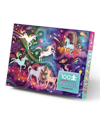 Crocodile Creek Crocodile Creek | Holographic Puzzle | Unicorn Galaxy | 100 pieces | 5+