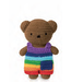 Just Dutch Gehaakte Knuffel | Boris | Bright Rainbow Overall | 20 cm | 100 % Cotton | 0+