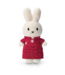 Just Dutch Gehaakte Knuffel | Miffy/Nijntje | Red Qipao Dress | 25 cm | 100 % Cotton | 0+