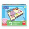 Dino Toys Dino Toys | Kubuspuzzel | Peppa Pig | on Holliday | 6 puzzels | 12 Blokken | 3+