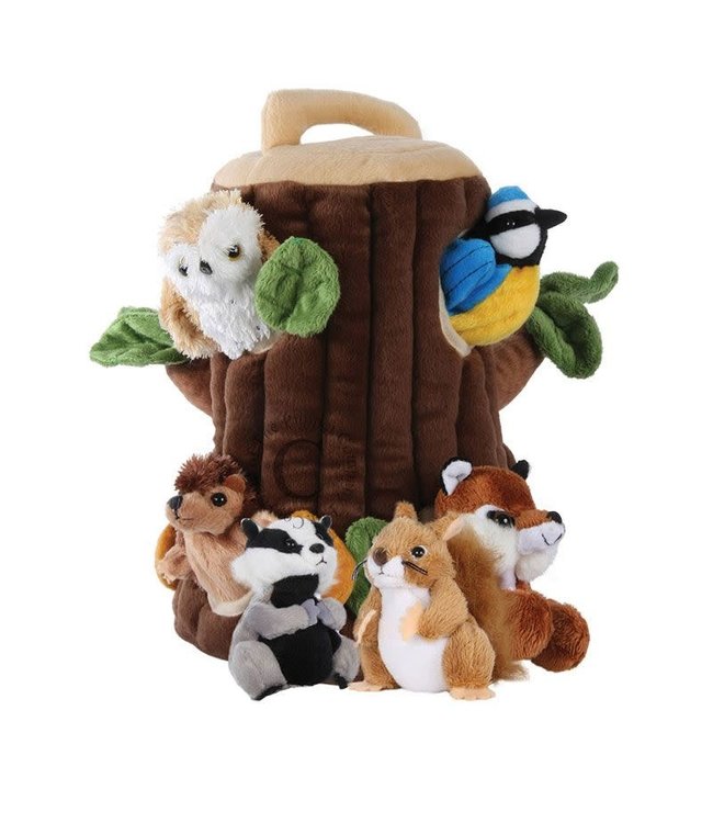 The Puppet Company | Handpop Boomhuis | Boomhut met Dieren | 1+