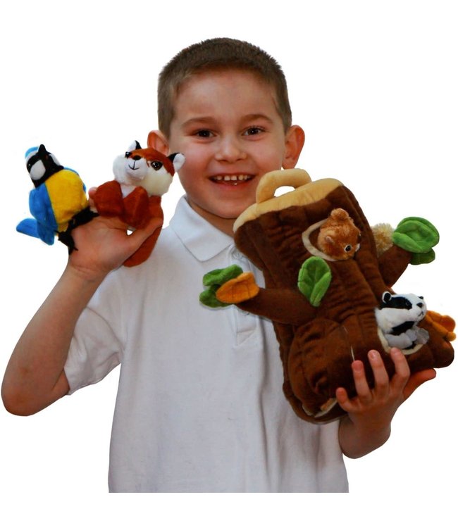 The Puppet Company | Handpop Boomhuis | Boomhut met Dieren | 1+