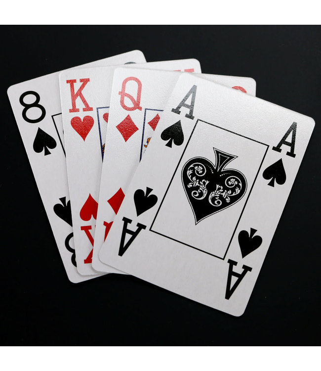 Longfield Games | Speelkaarten | Senior | 100 % Plastic | Extra Grote Cijfers | 4 index