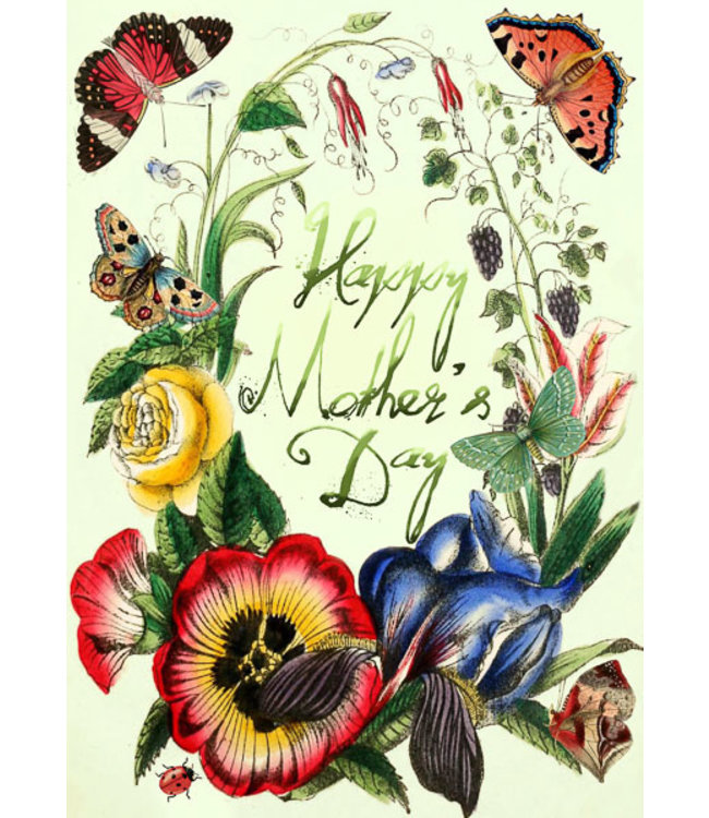 Madame Treacle | Glitterkaart | Happy Mother's Day | In he Hedgerow