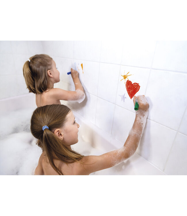Janod | Badspeelgoed | Krijtjes voor in de Badkamer | Kleuren in Bad |3+