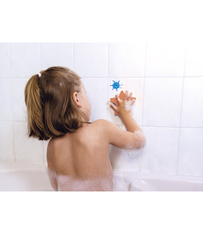 Janod | Badspeelgoed | Krijtjes voor in de Badkamer | Kleuren in Bad |3+