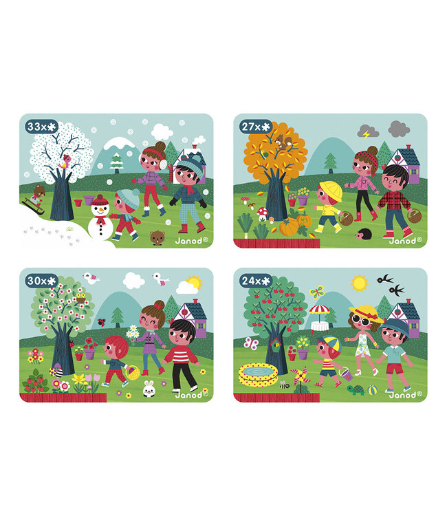 Janod | Magnetibook | Vier Seizoenen | 3 - 8 jaar